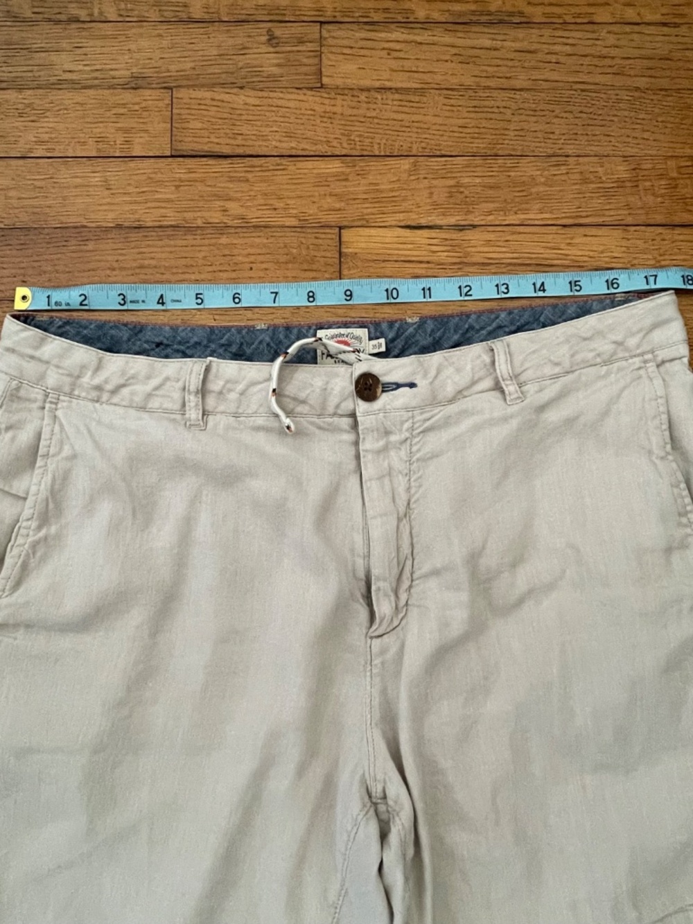 Faherty Linen Blend Drawstring Shorts - Picture 6 of 12